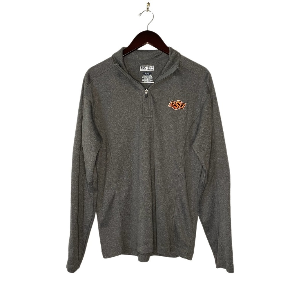 Oklahoma State University OSU Quarter Zip Pullover Womens Size Medium